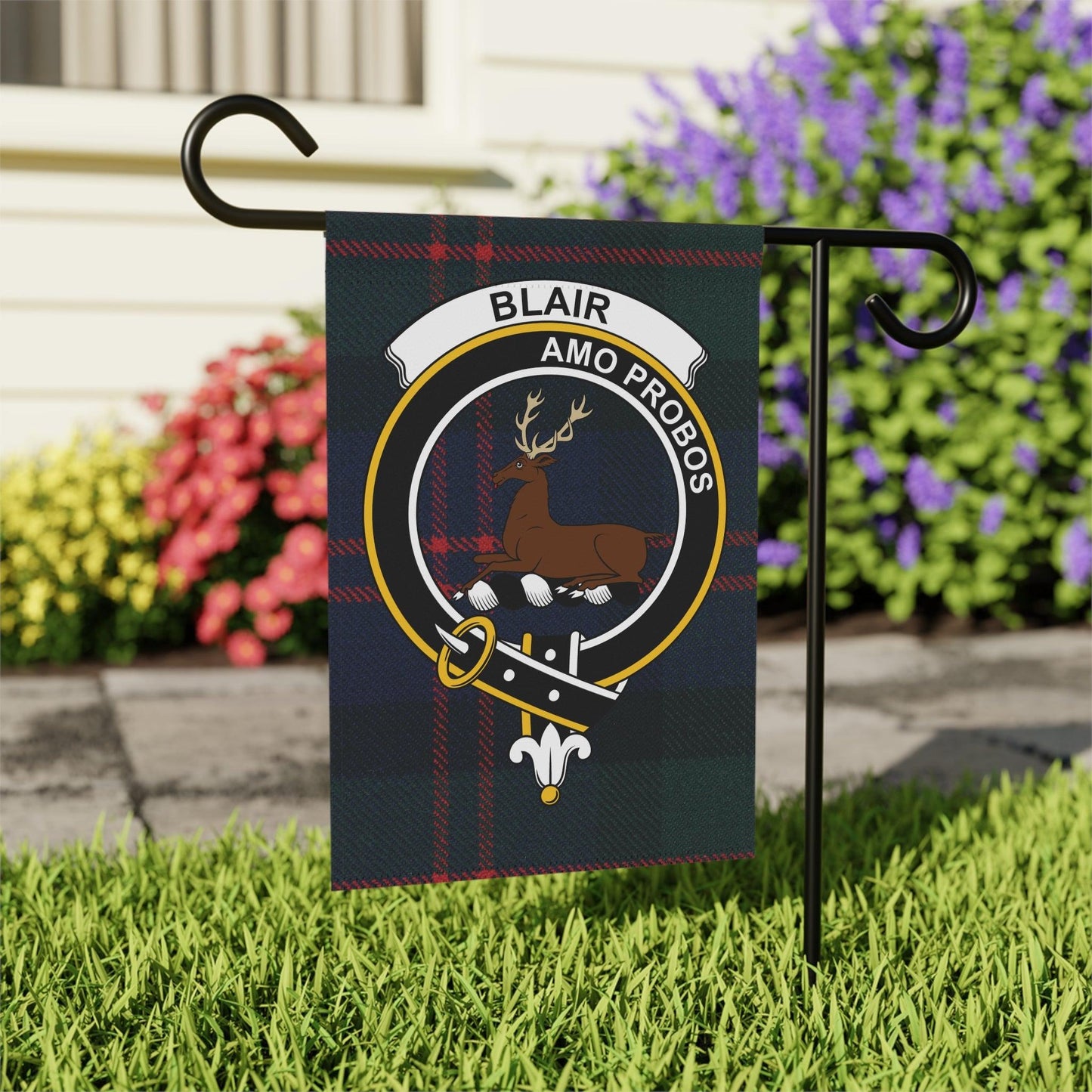 Blair Clan Scottish Tartan Garden Flag