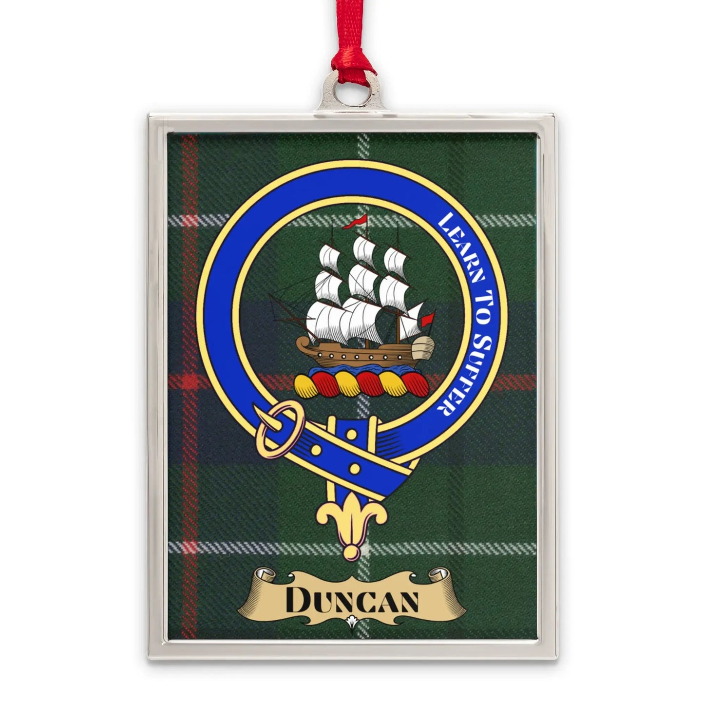 Learn to Suffer Duncan Crest Ornament product type