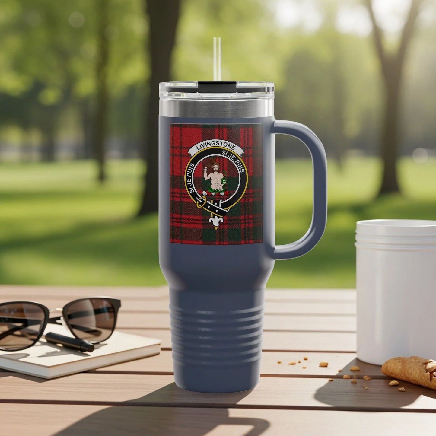 Livingstone Clan Crest Travel Mug insulated drinkware product type