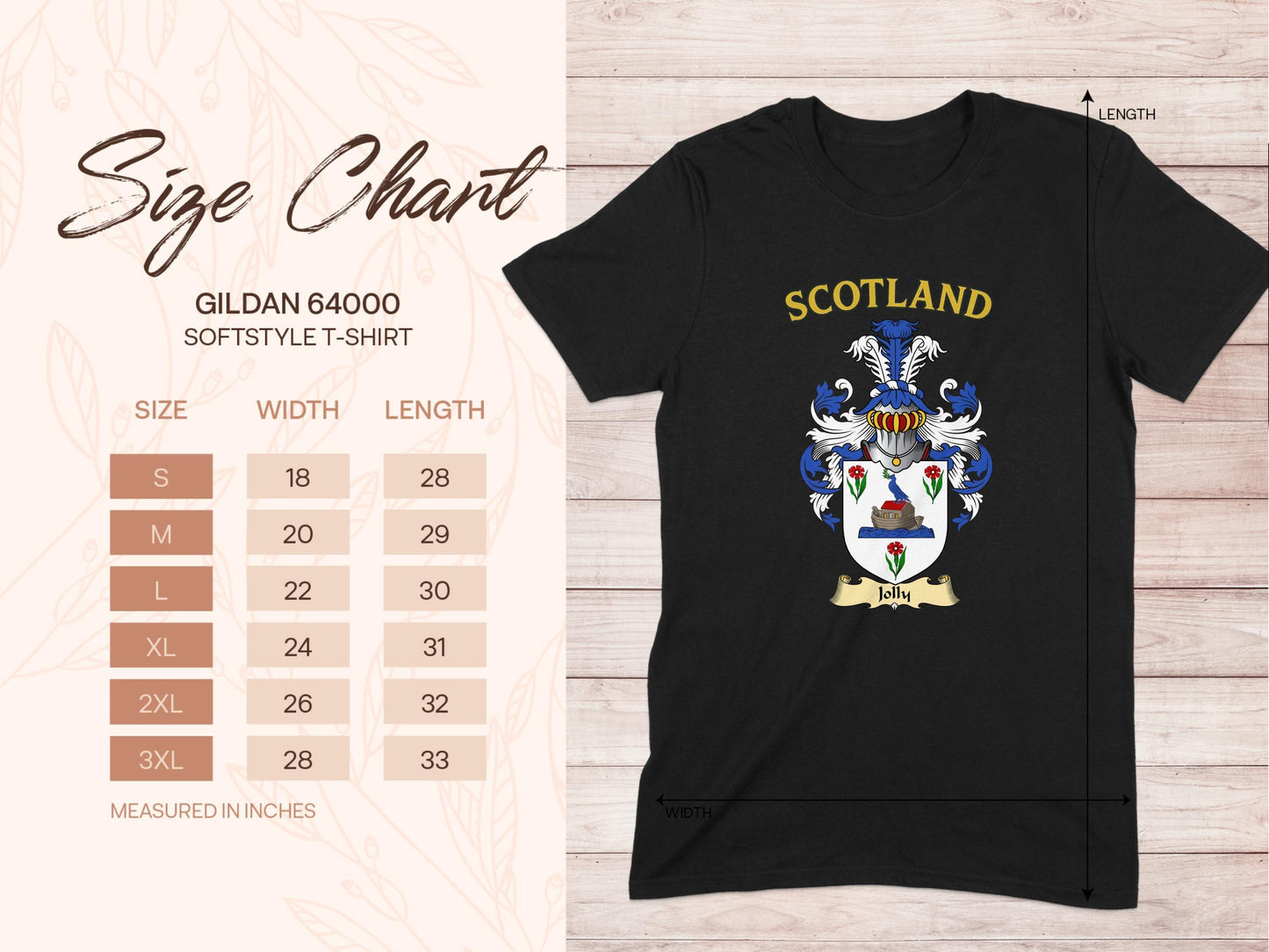 Jolly Clan Family Crest Coat Of Arms Design T-Shirt - Celtic Ancestry Gifts