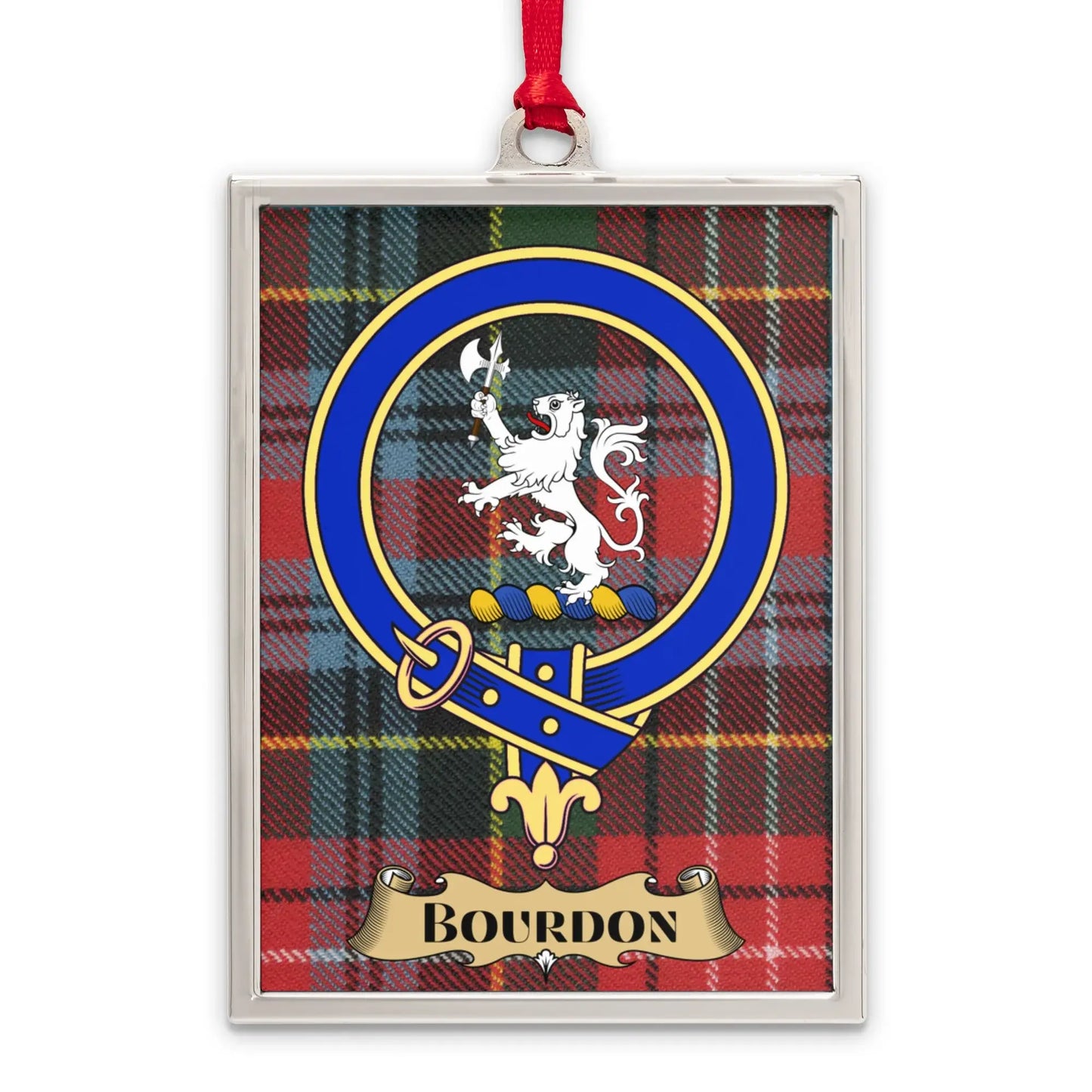 Scottish Tartan Crest Ornament Personalized Product