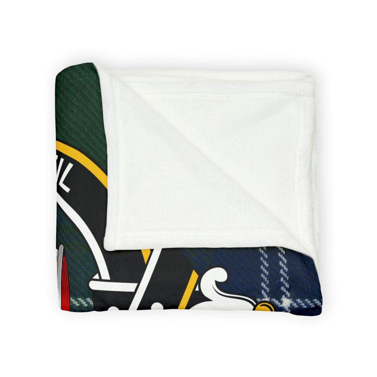 urquhart Clan Tartan Blanket – Scottish Crest Throw