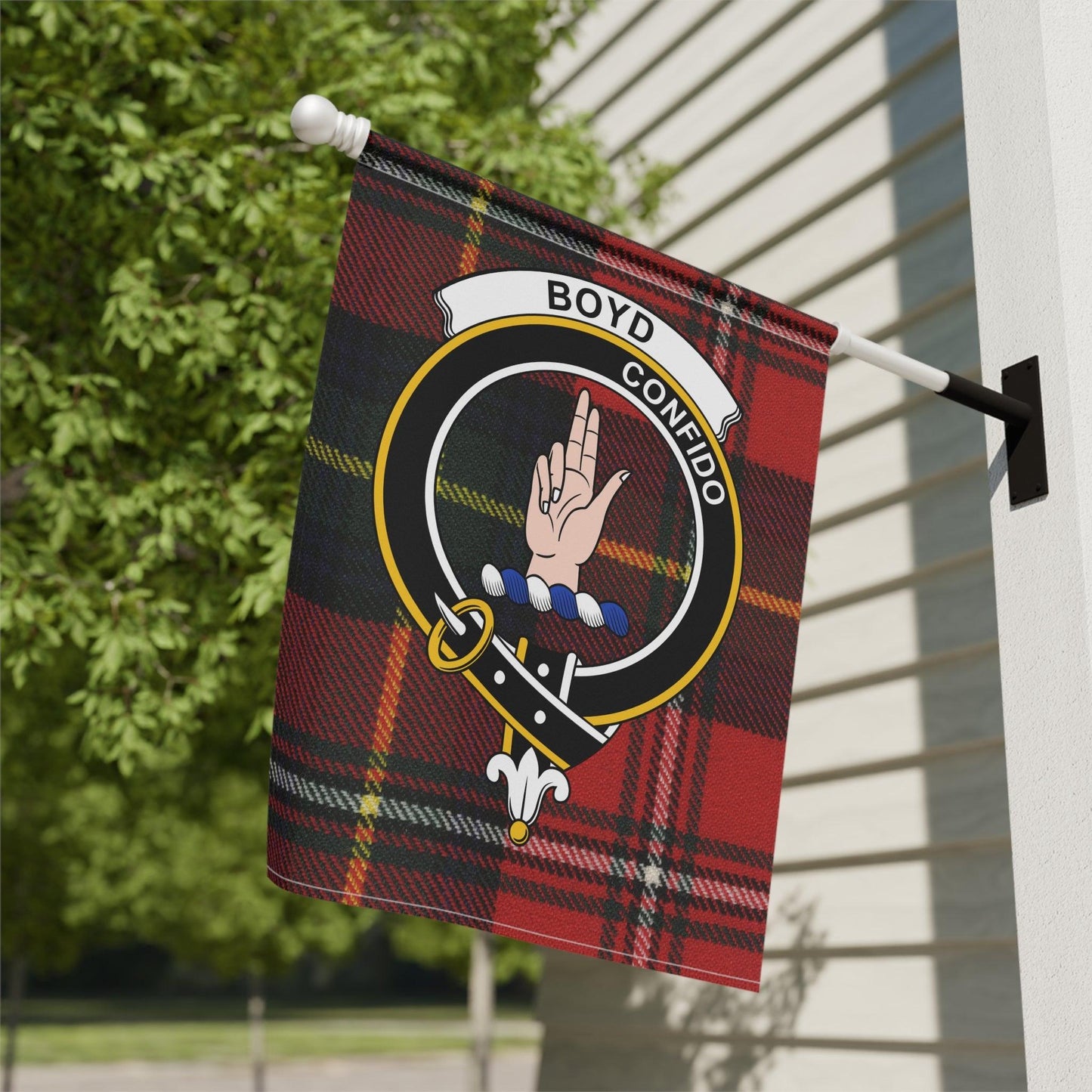 Boyd Clan Scottish Tartan Garden Flag