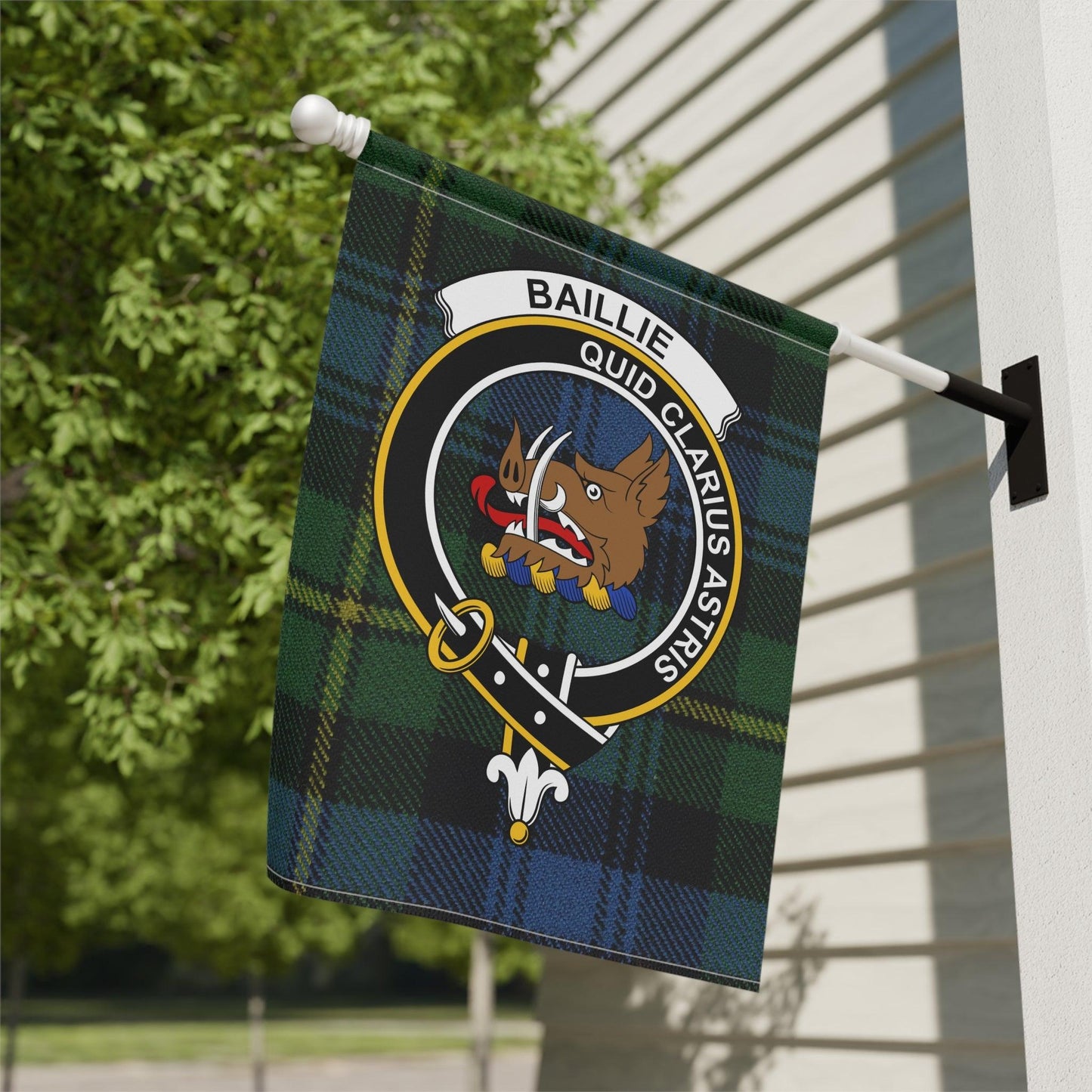 Baillie Clan Scottish Tartan Garden Flag