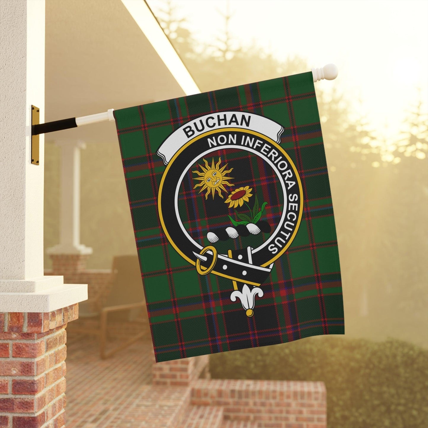 Buchan Clan Scottish Tartan Garden Flag