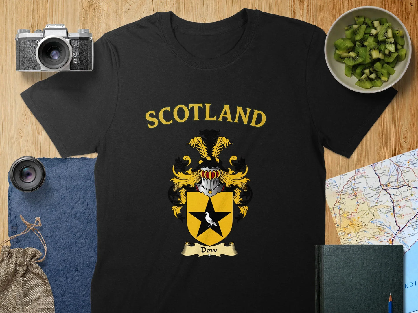 Scotland Family Crest Design Black T-shirt product