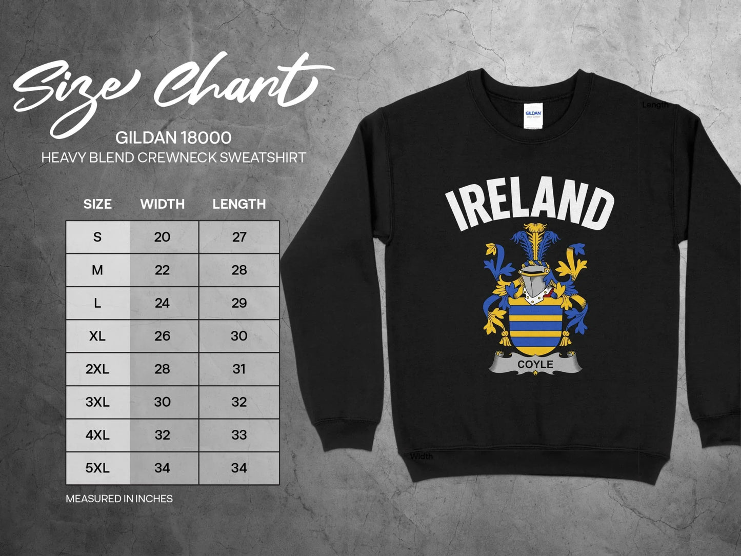 Ireland Coyle Crest Print Heavy Blend Crewneck Sweatshirt product