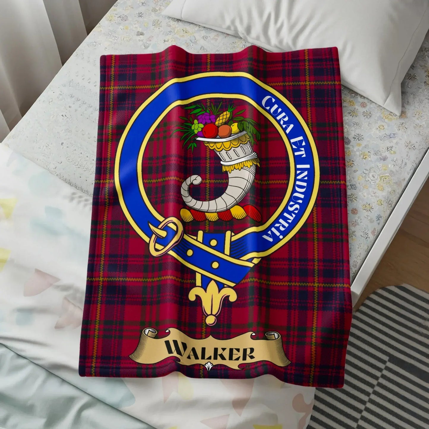 Family Crest Tartan Design Walker Blanket product