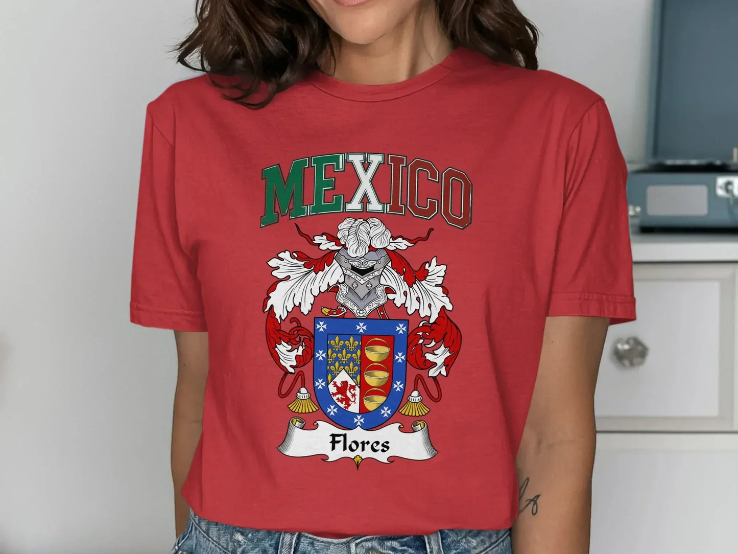 Mexico Flores Crest Heritage Tee product type