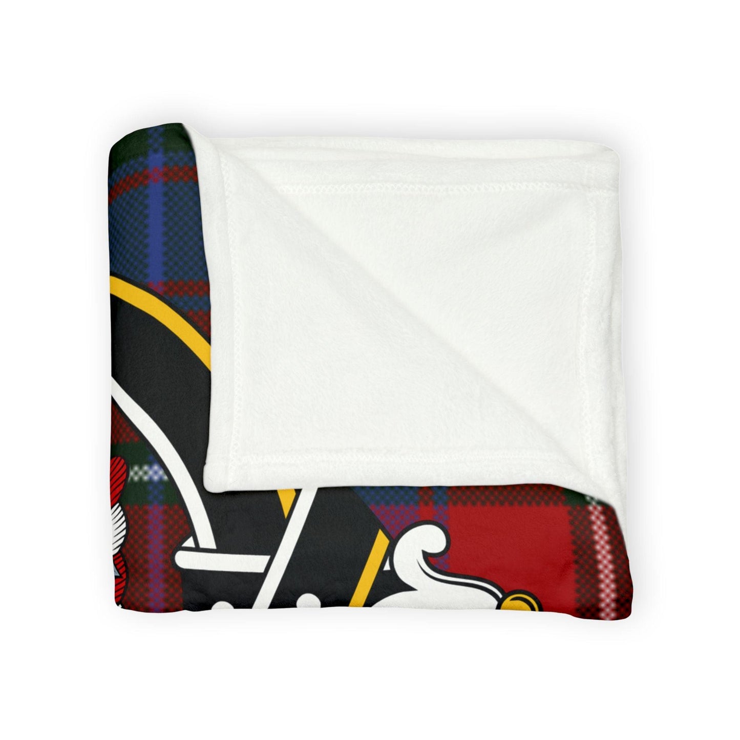 Hopkirk Clan Tartan Blanket – Scottish Crest Throw, Soft & Cozy