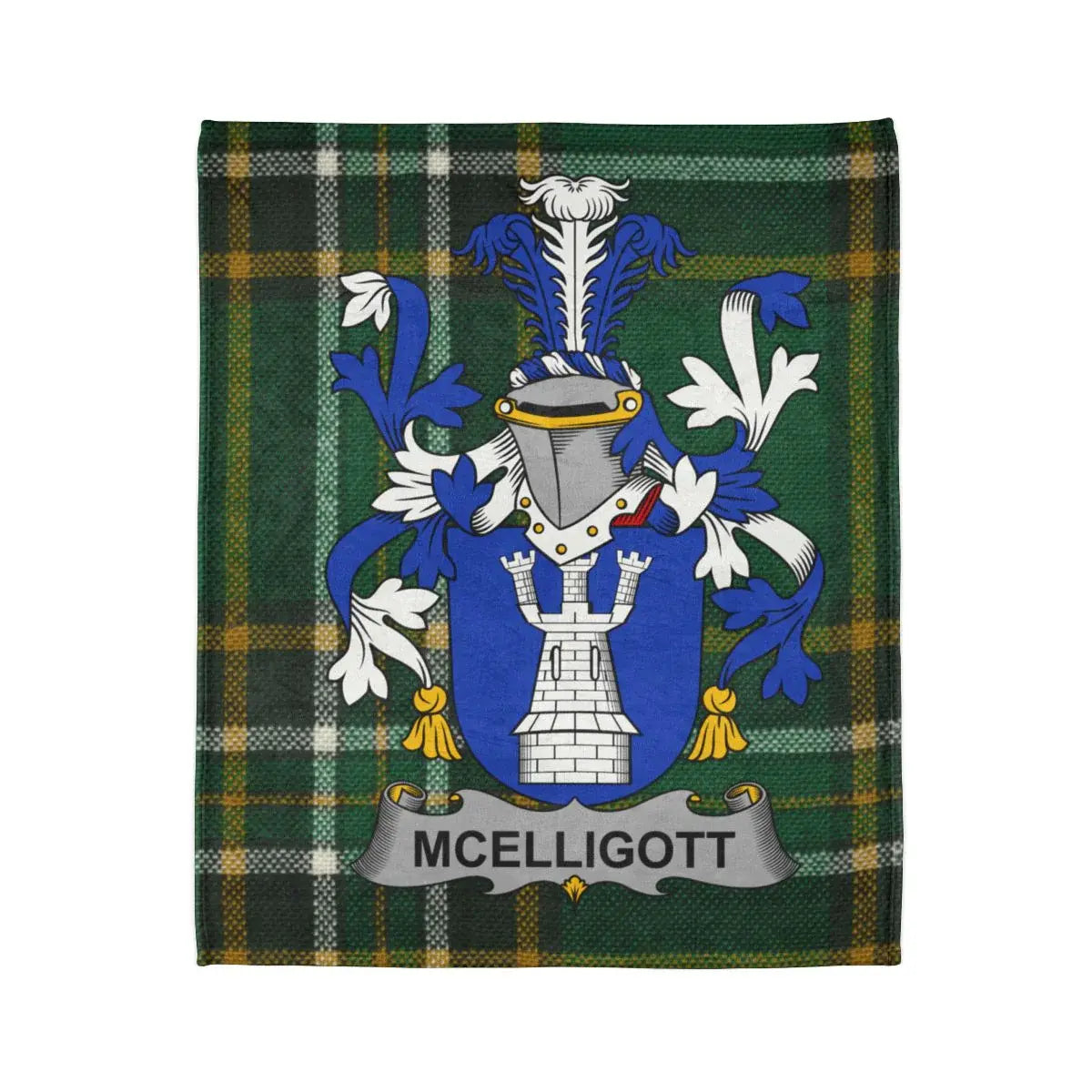 Mcelligott Family Crest Tartan Blanket product