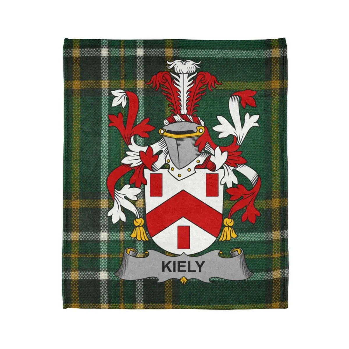 Family Crest Design with Tartan Background product