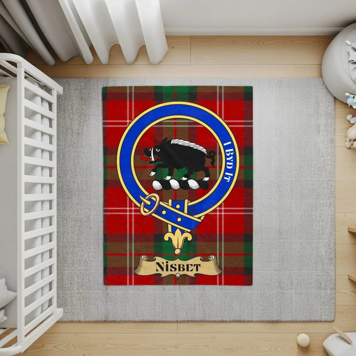 Scottish Clan Crest Tartan Design Floor Mat product