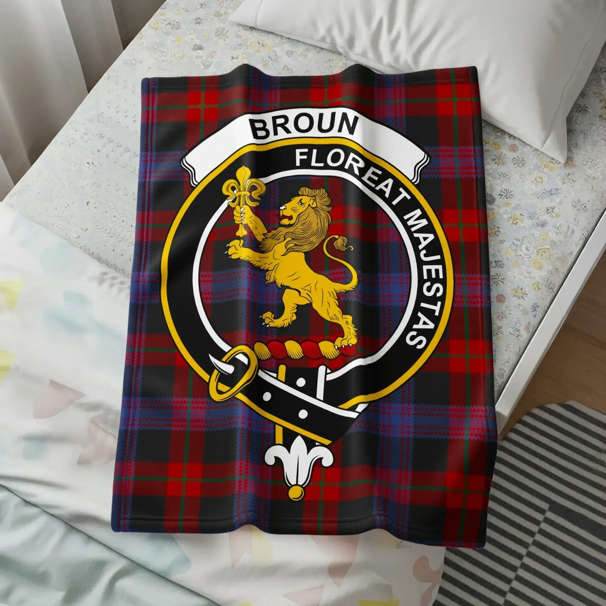 Broun Floreat Majestas Tartan Blanket product