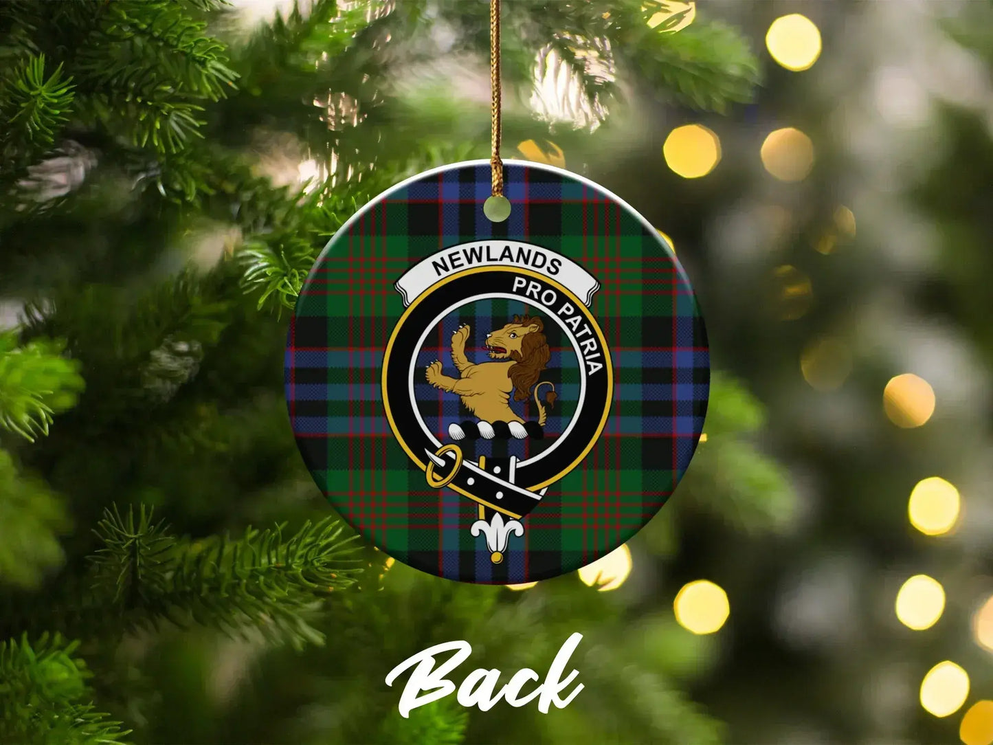 Newlands Pro Patria Clan Crest Christmas Tree product