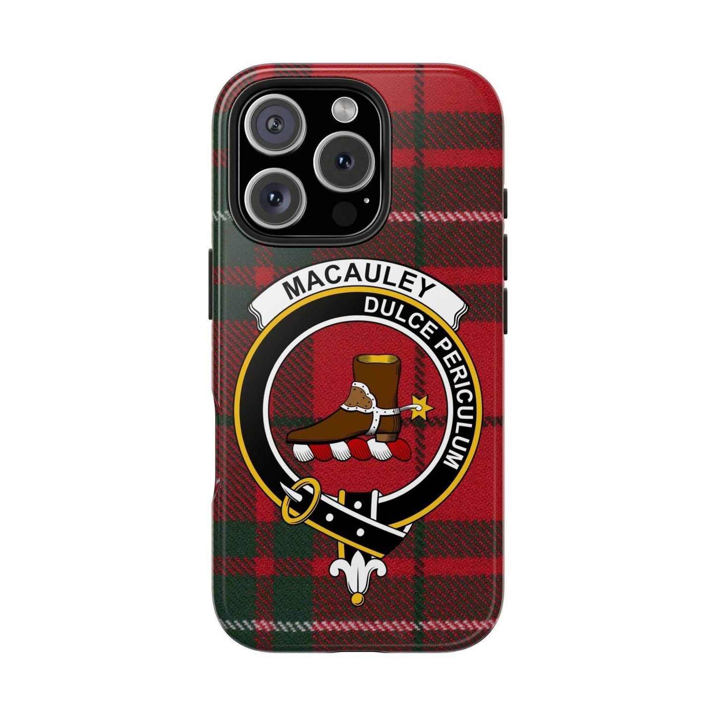 MacAuley Clan Scottish Tartan Cell Phone Case - Celtic Ancestry Gifts
