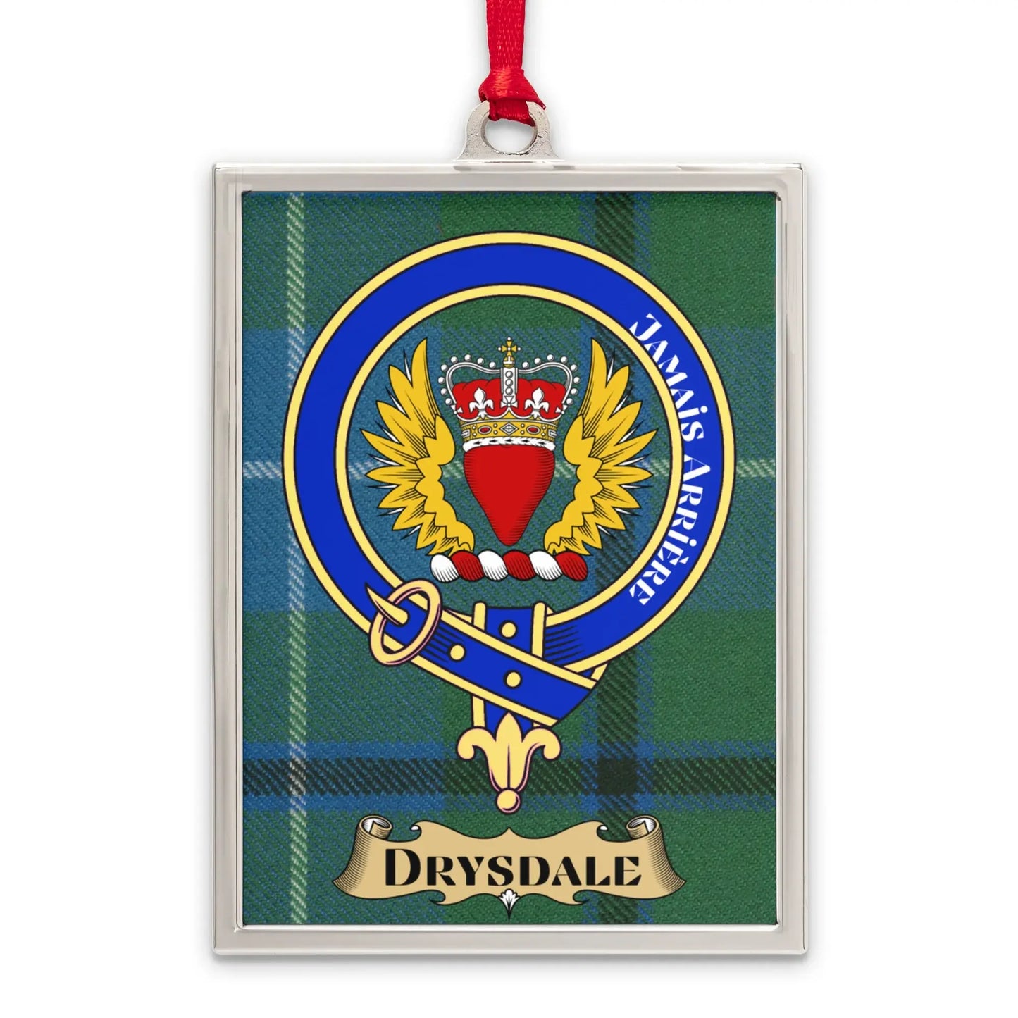Drysdale Clan Crest Plaid Print Rectangular Product