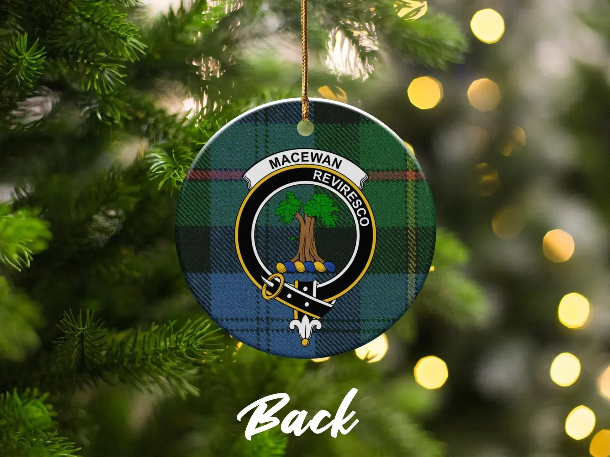 MacEwan Reviresco Tartan Tree Ornament product