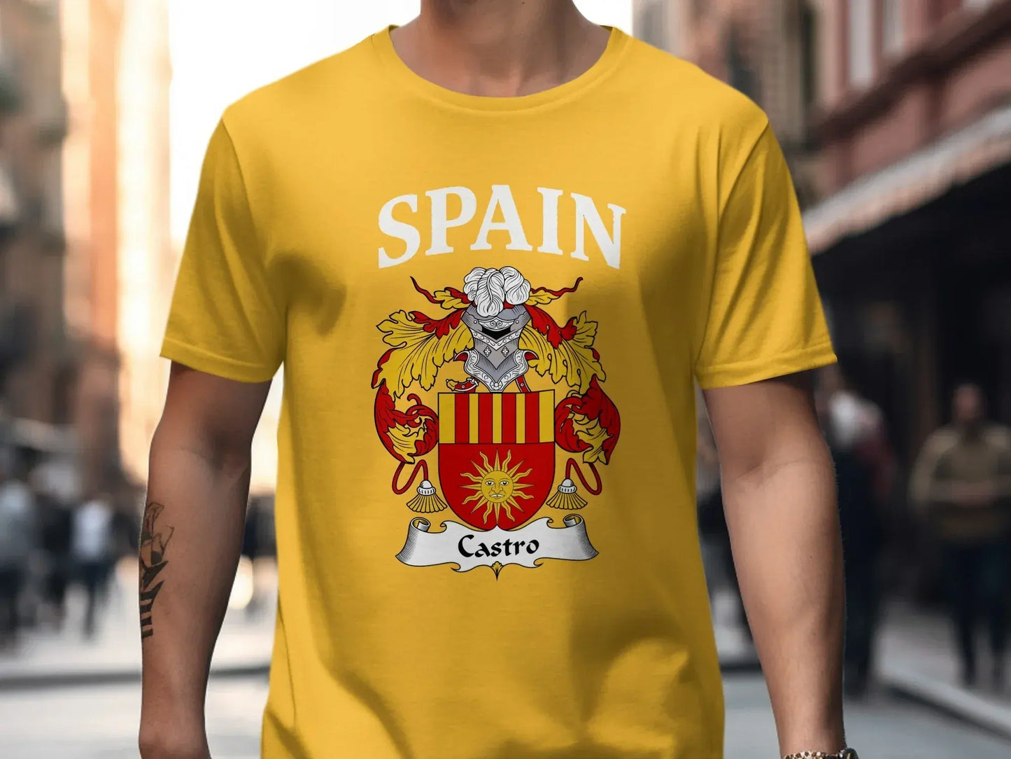 Spain Castro Family Crest Graphic T-Shirt product type
