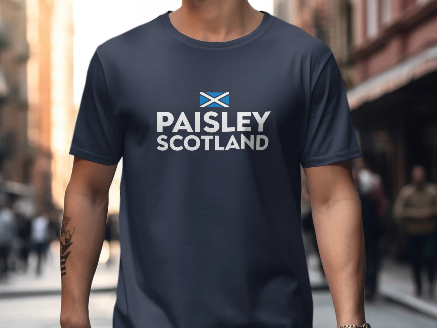 Paisley Scotland Flag Design Graphic T-shirt product