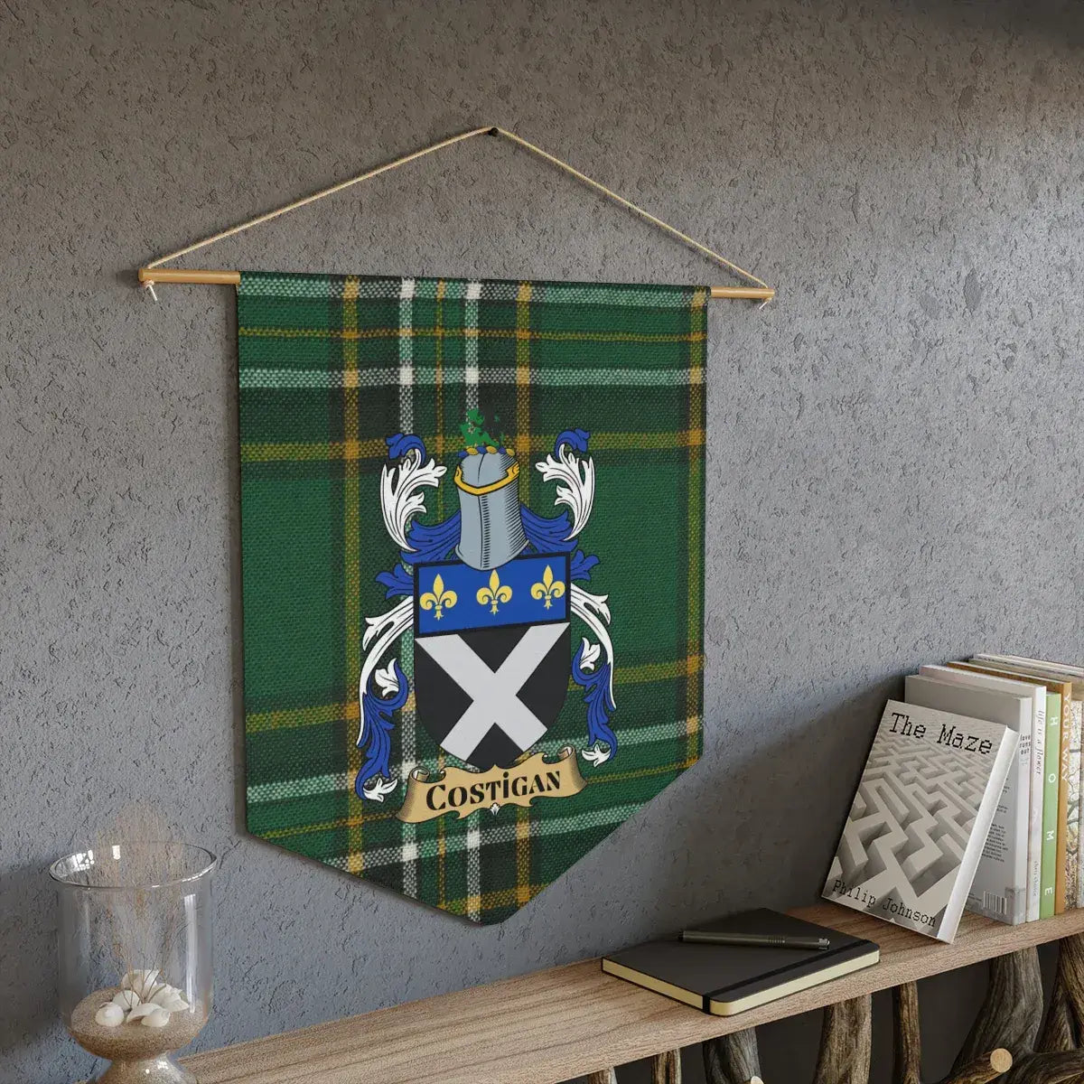 Costigan Family Crest Plaid Wall Hanging Decor product