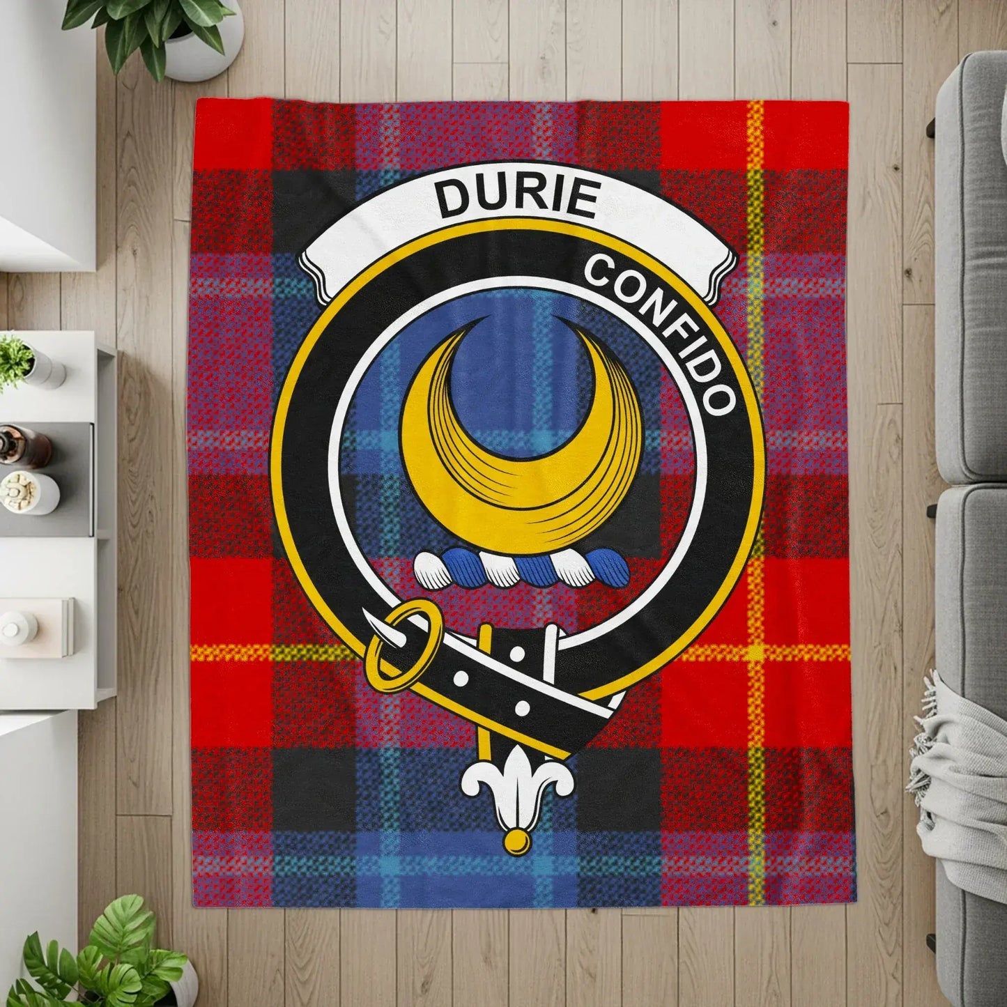 Durie Confido Red and Yellow Plaid Patterned product type