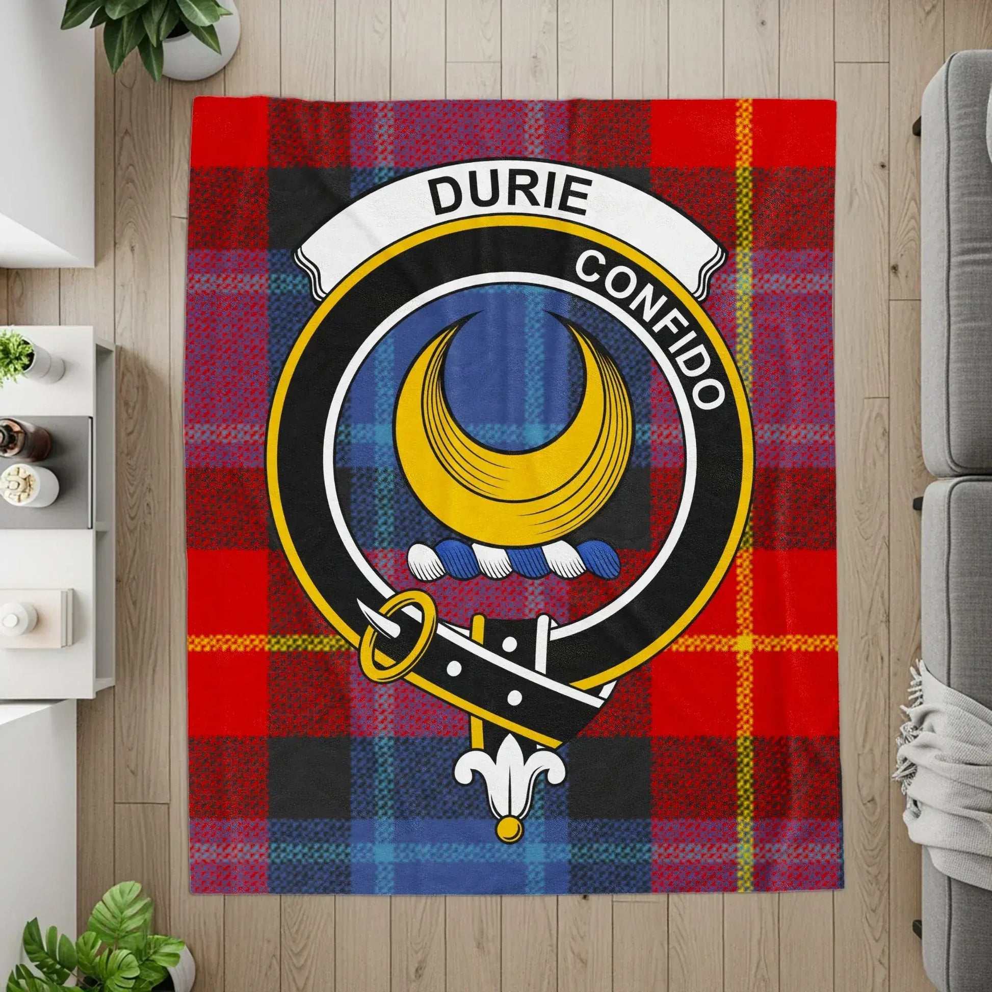 Durie Confido Red and Yellow Plaid Patterned product type