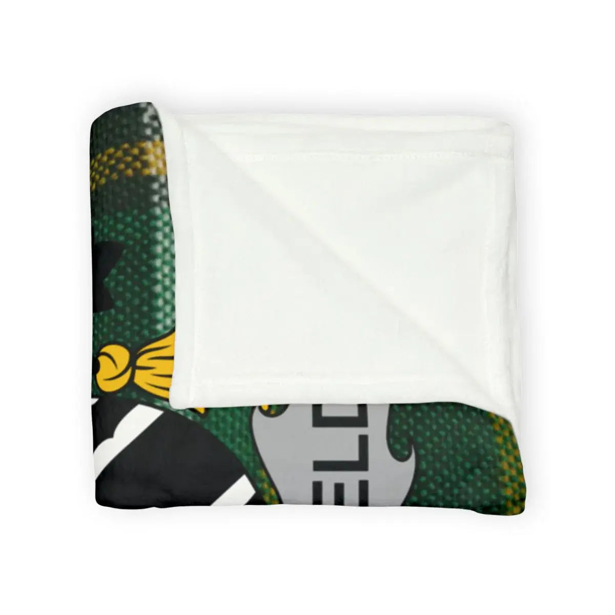 Cozy Green and White Graphic Pattern Blanket product