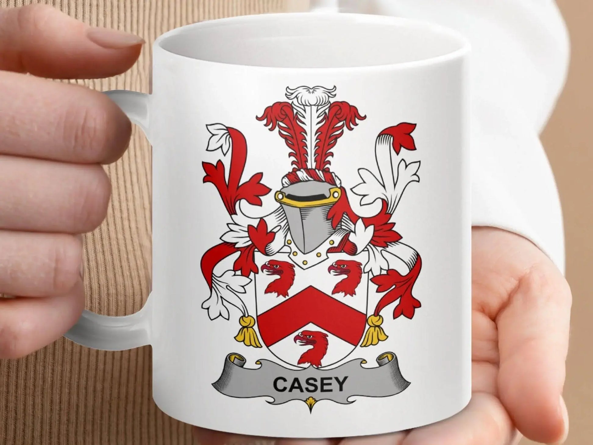 Casey Surname Irish Family Crest Pride Heritage mug - Celtic Ancestry Gifts