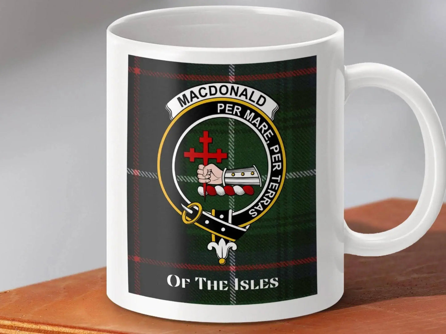 MacDonald Clan Tartan Crest Badge Ceramic Mug product