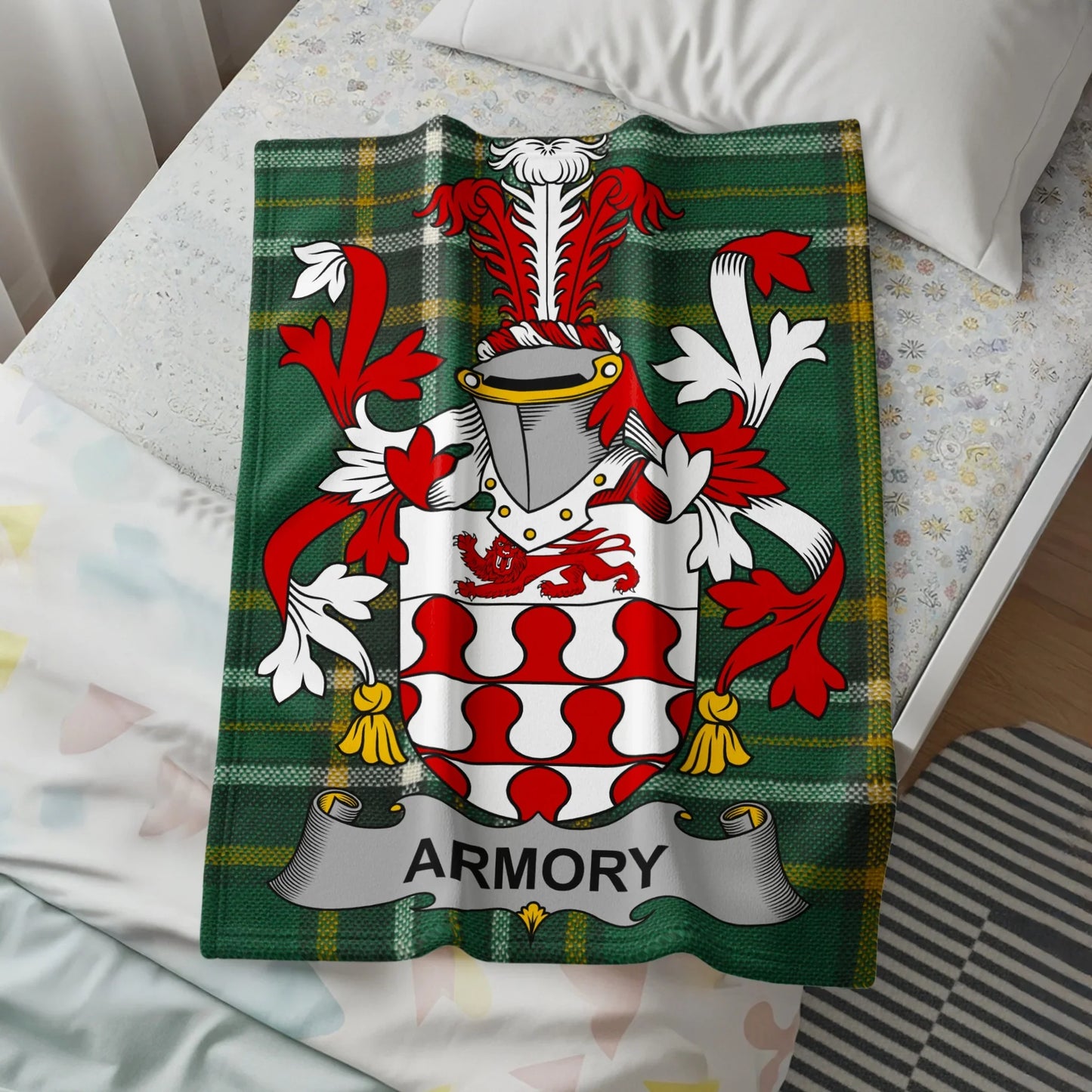 Personalized Armory Family Crest Blanket product