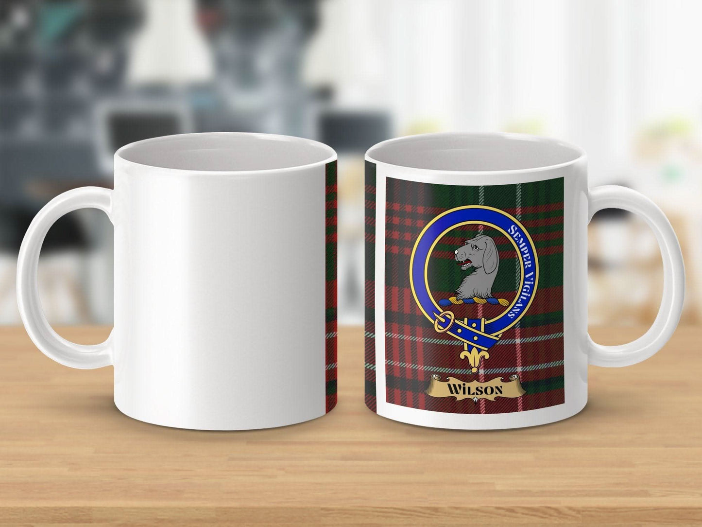 Scottish Clan Wilson Tartan Crest Emblem Mug product