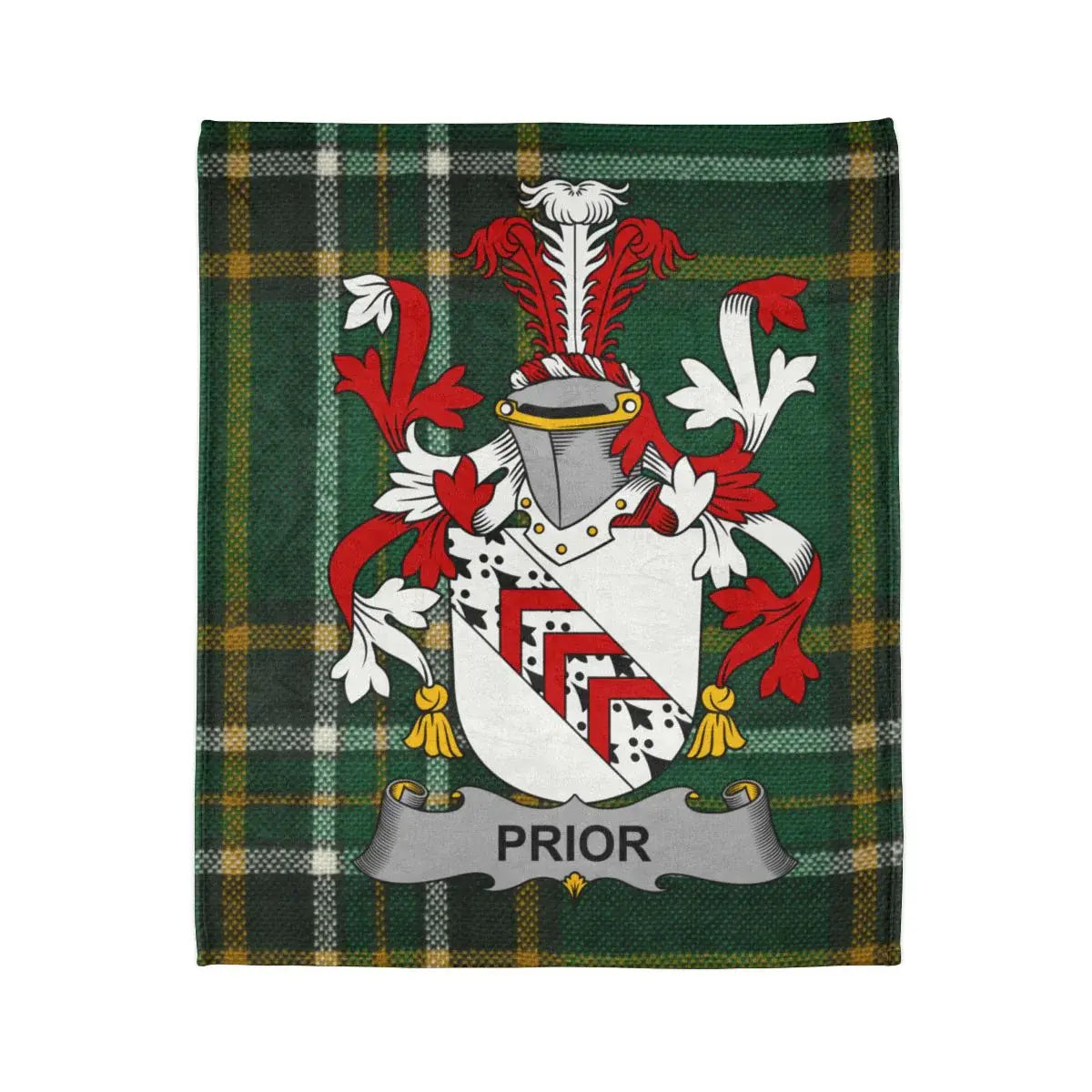 Prior Family Crest Tartan Blanket product type