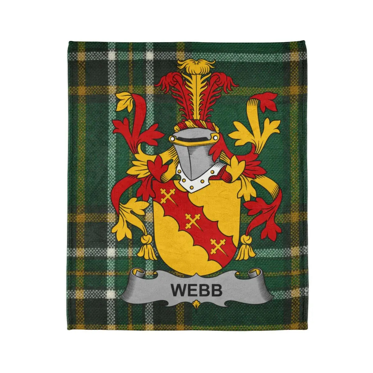 Family Crest Webb Tartan Blanket Clan Proud Product
