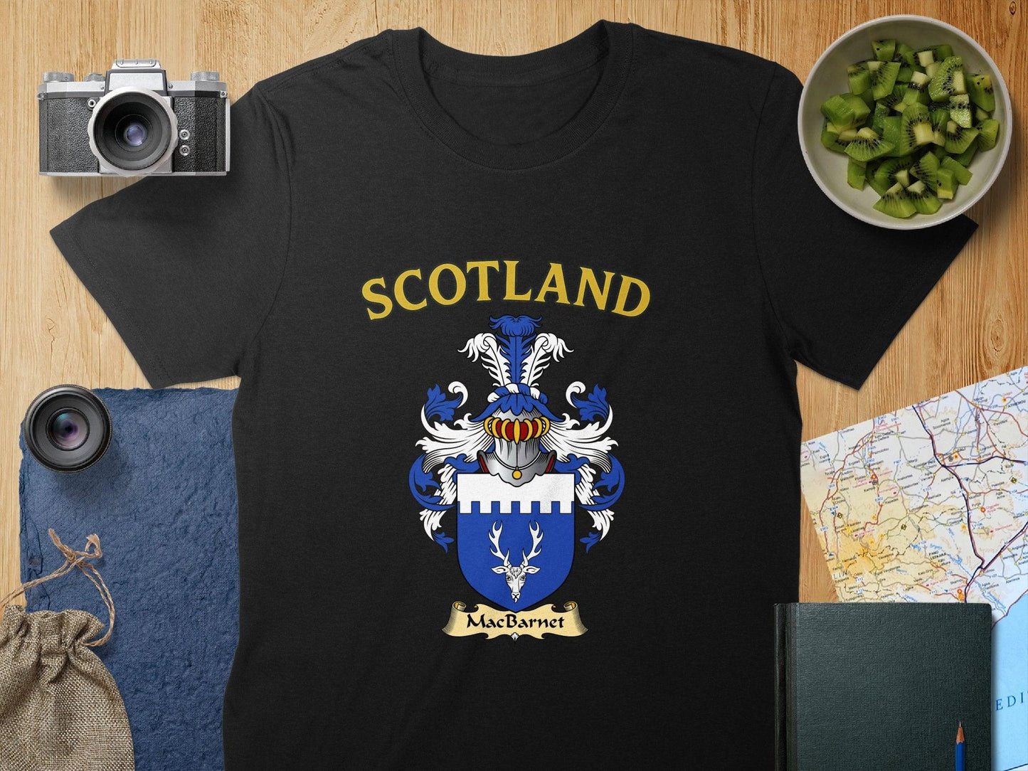 MacBarnet Clan Family Crest Scotland T-Shirts - Celtic Ancestry Gifts