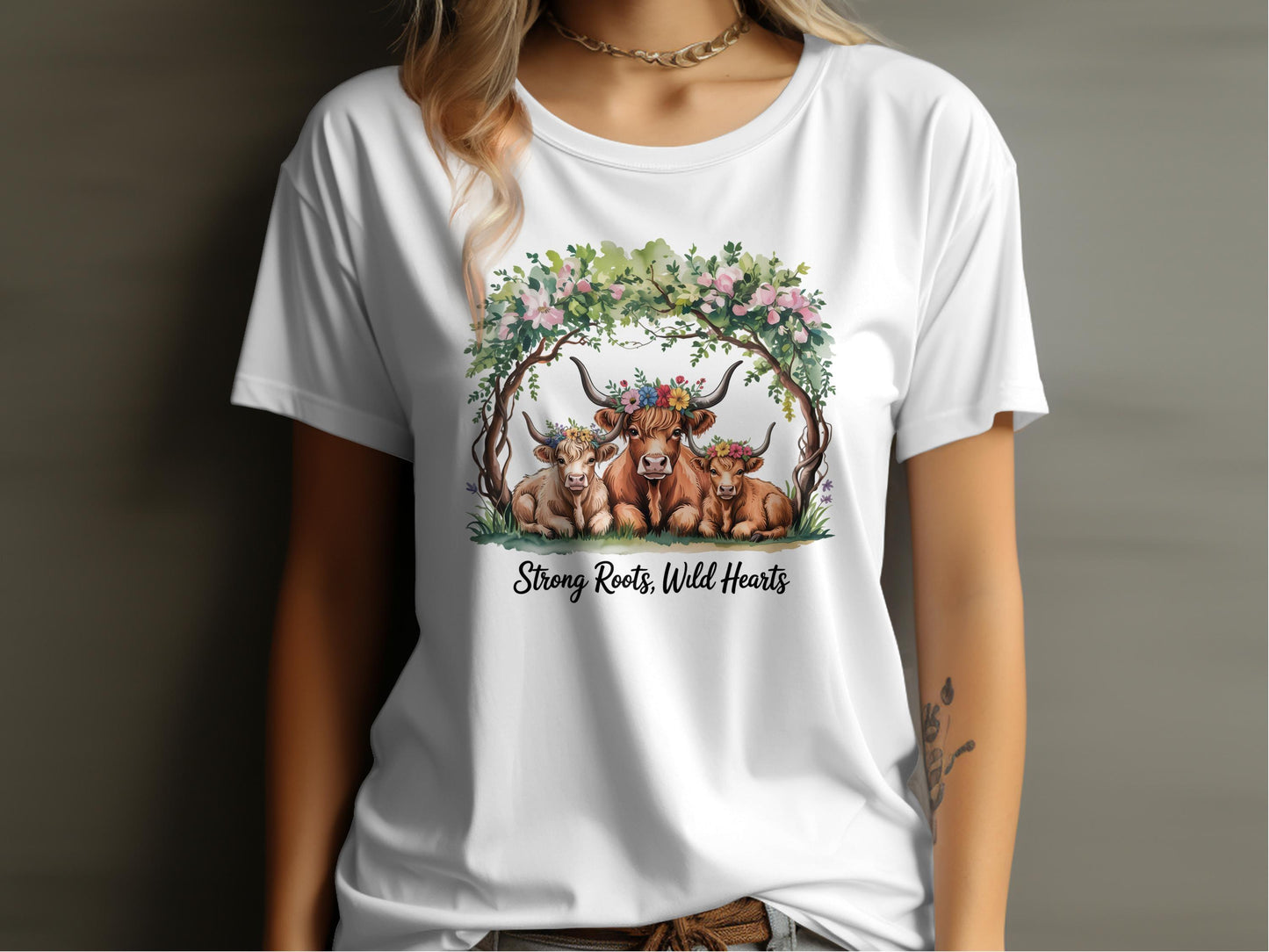 Strong Roots Wild Hearts Graphic Tee Shirt product