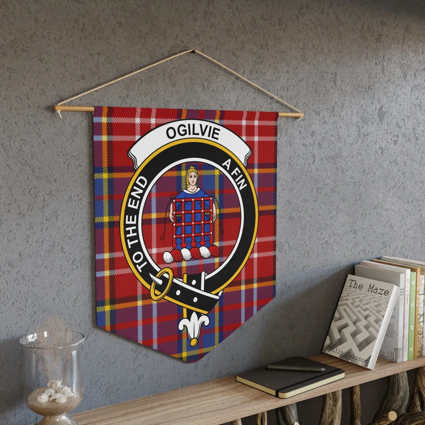 Scottish Clan Crest Tartan Wall Banner Decor product type
