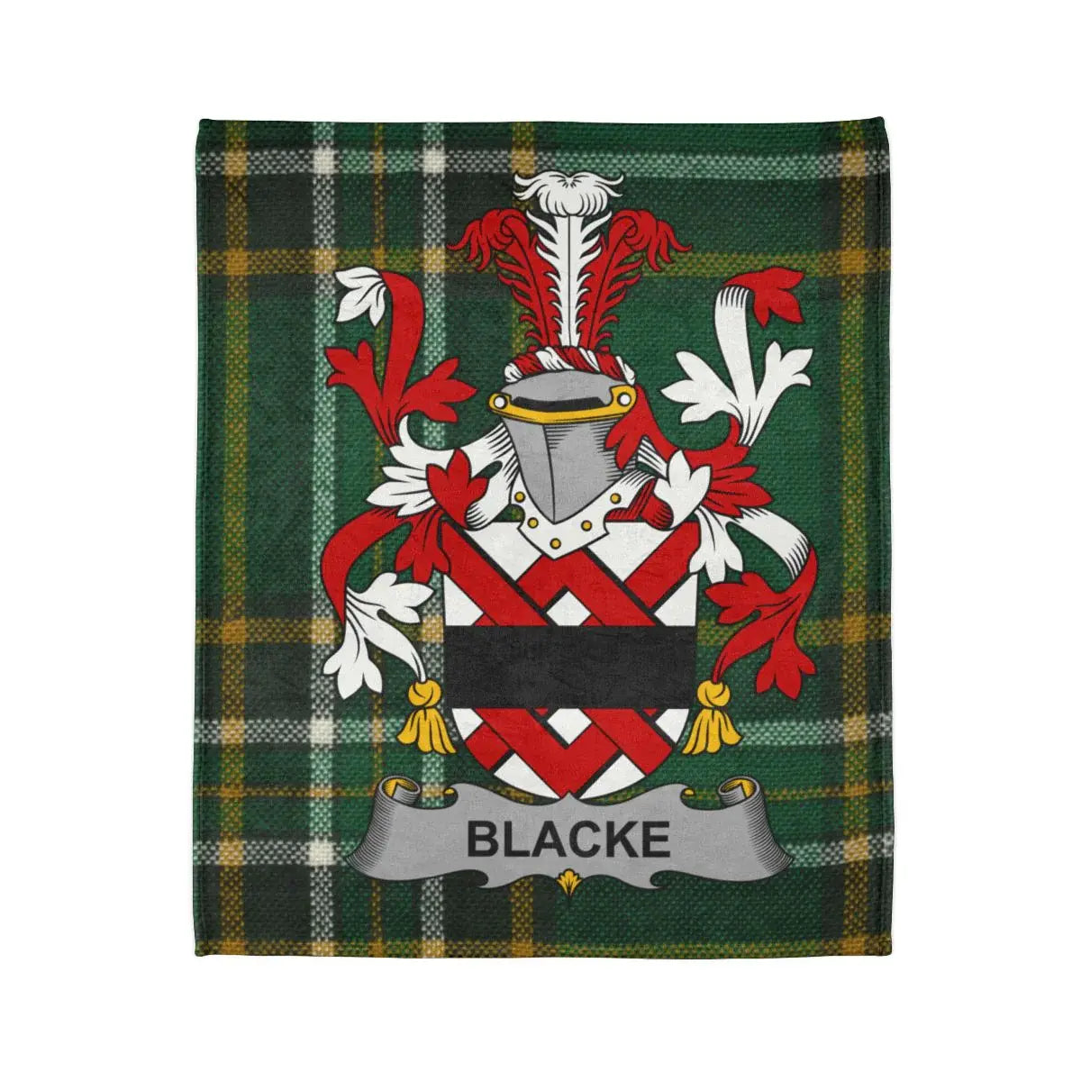 Blacke Tartan Crest Design Blanket product