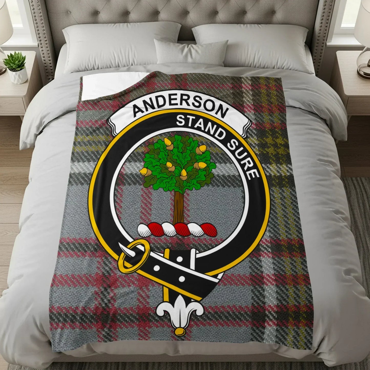 Anderson Stand Sure Clan Crest Tartan Blanket product