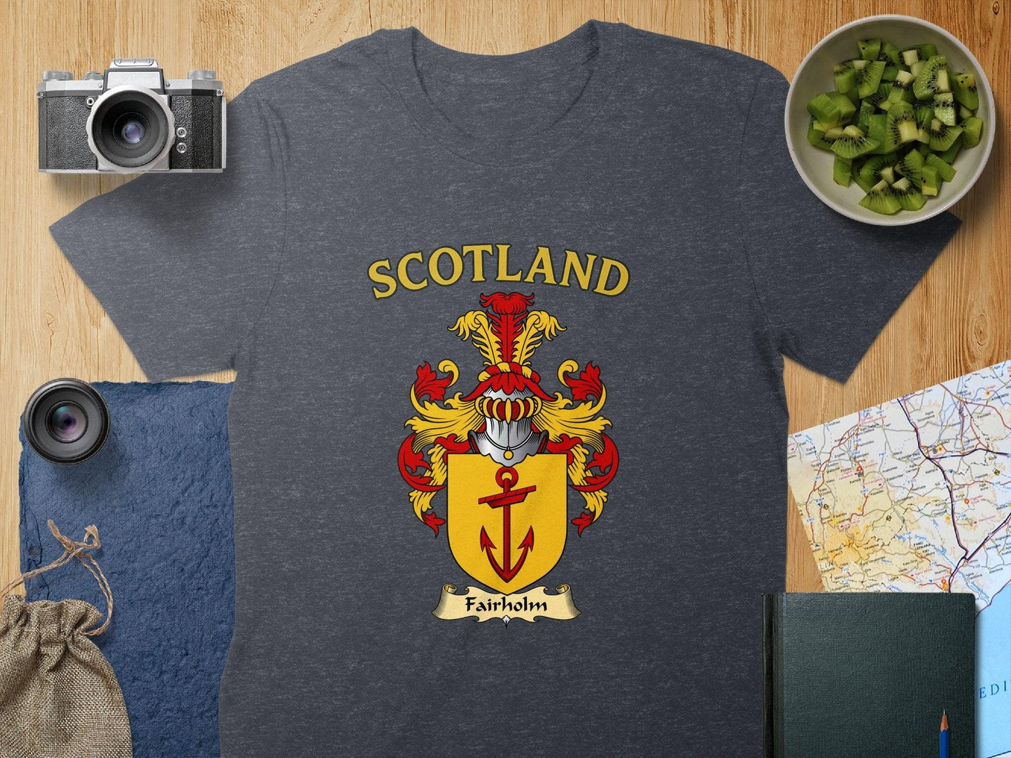 Scotland Family Crest Design on Trendy T-Shirt product