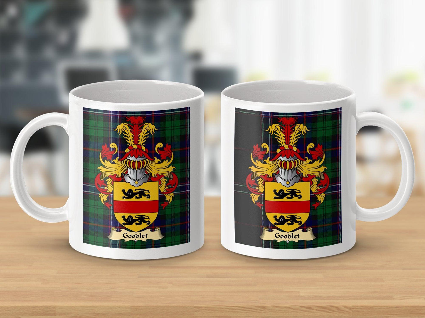 Goodlet Clan Surname Coat Of Arms Scottish Mug - Celtic Ancestry Gifts