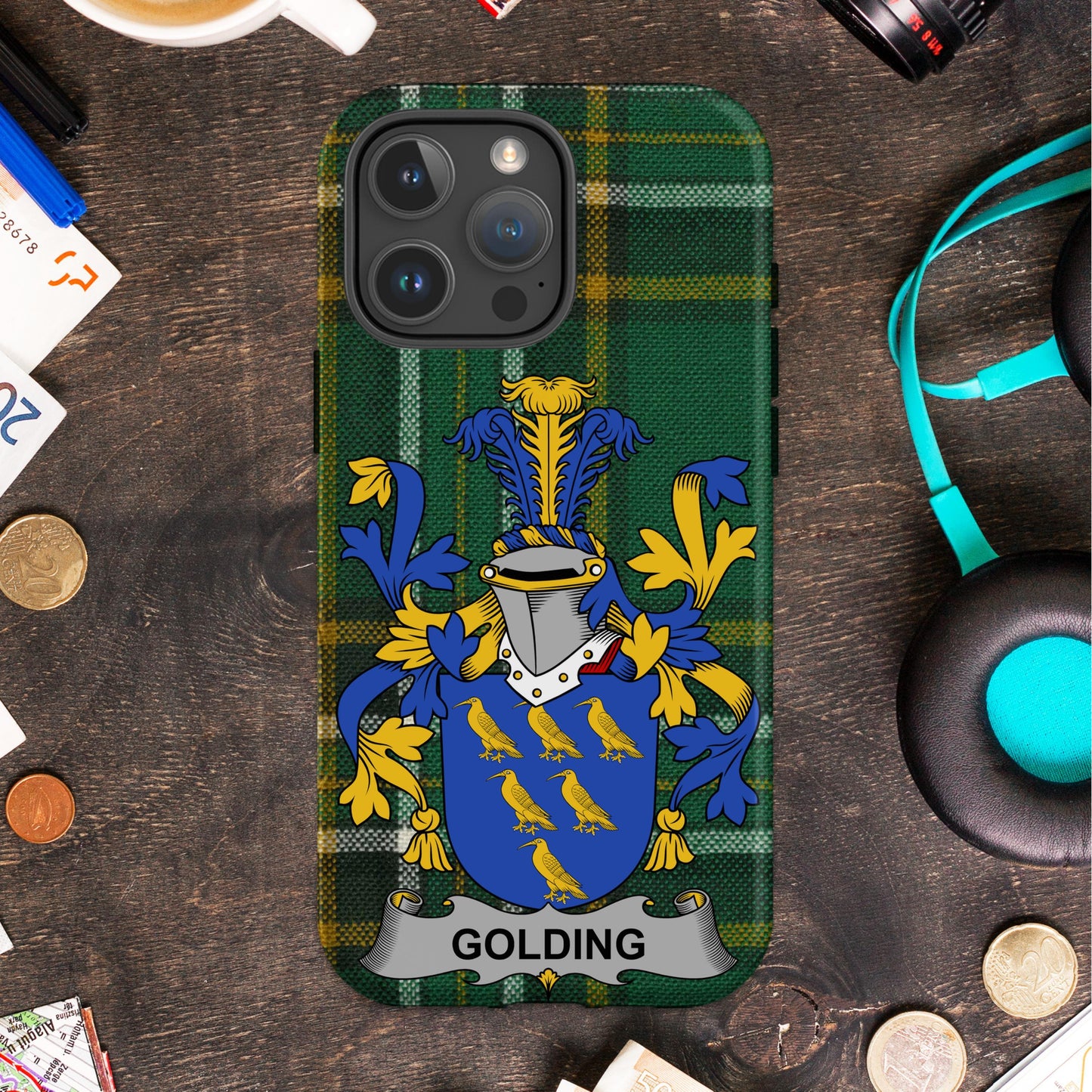 Golding Family Crest Phone Case premium product