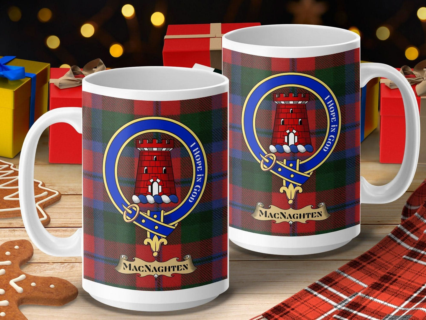 MacNaghten Tartan Plaid Personalized Mug product type