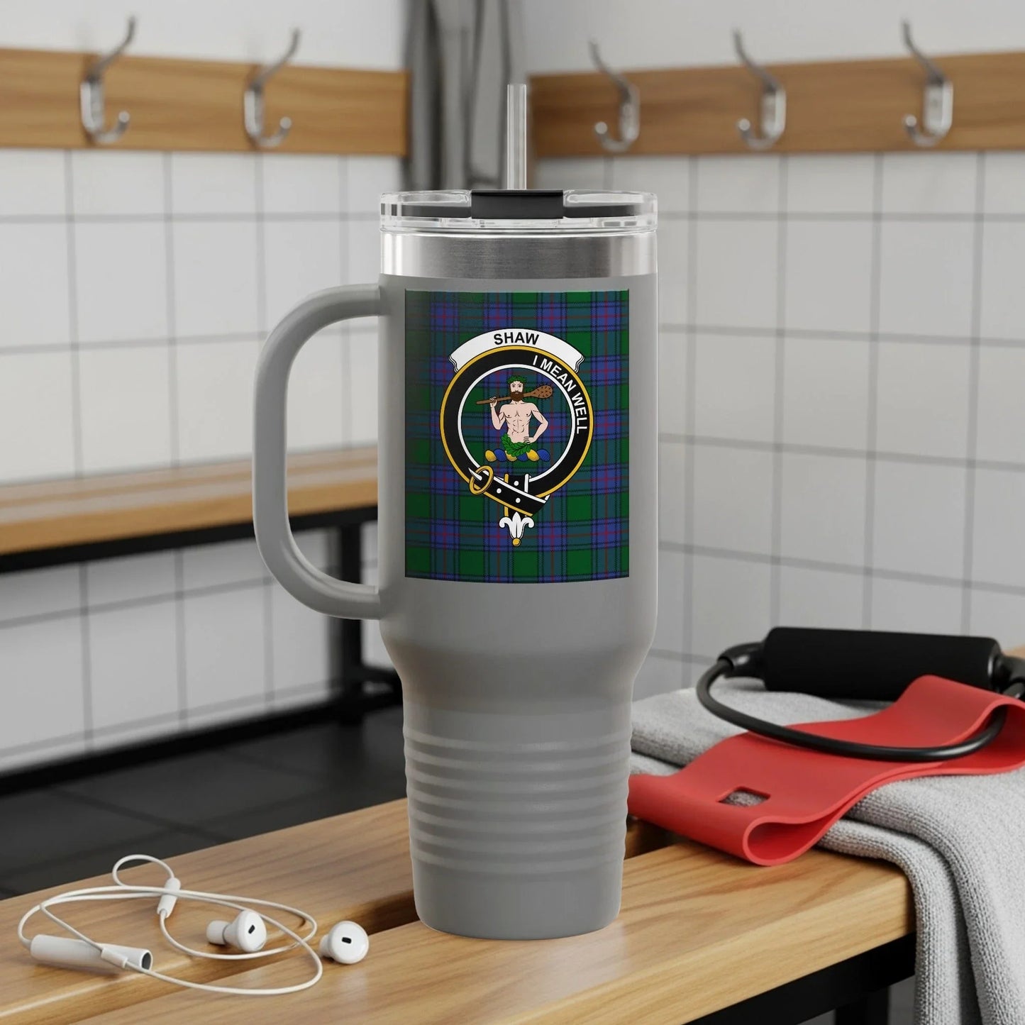 Personalized Shaw Clan Tartan Insulated Mug product