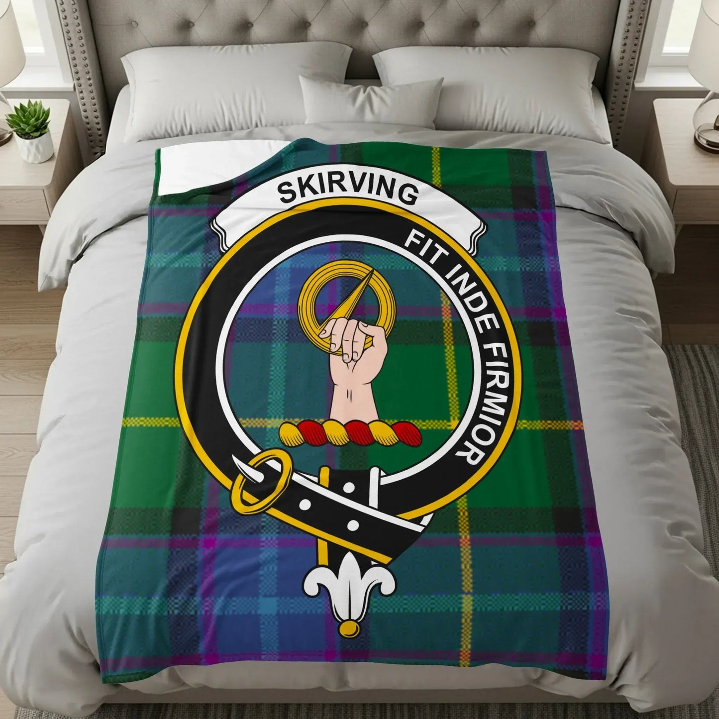 Skirving Fit Inde Firrmior Plaid Design Bedding product