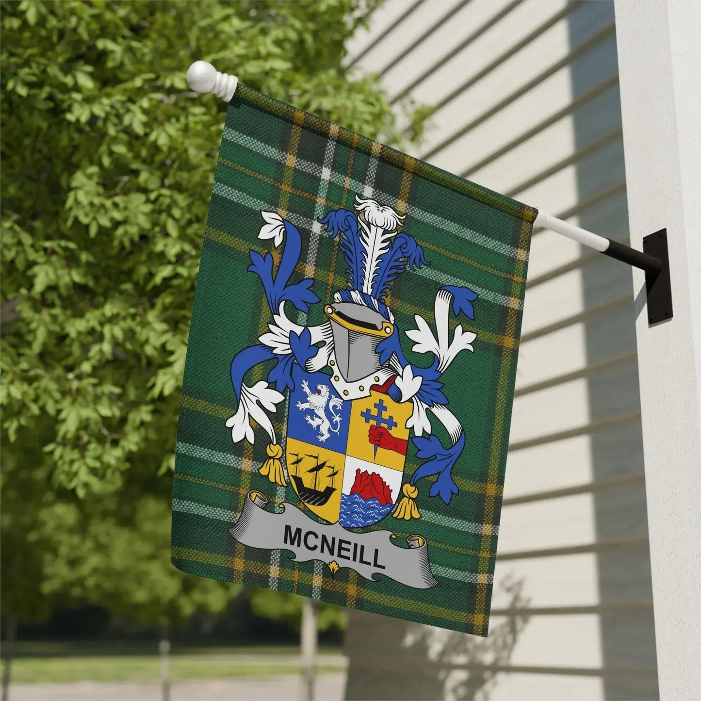 McNeill Family Crest Tartan Garden Flag product type