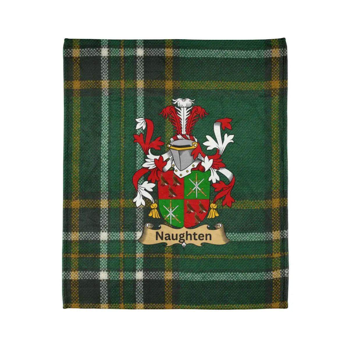 Naughten Family Crest Tartan Blanket product