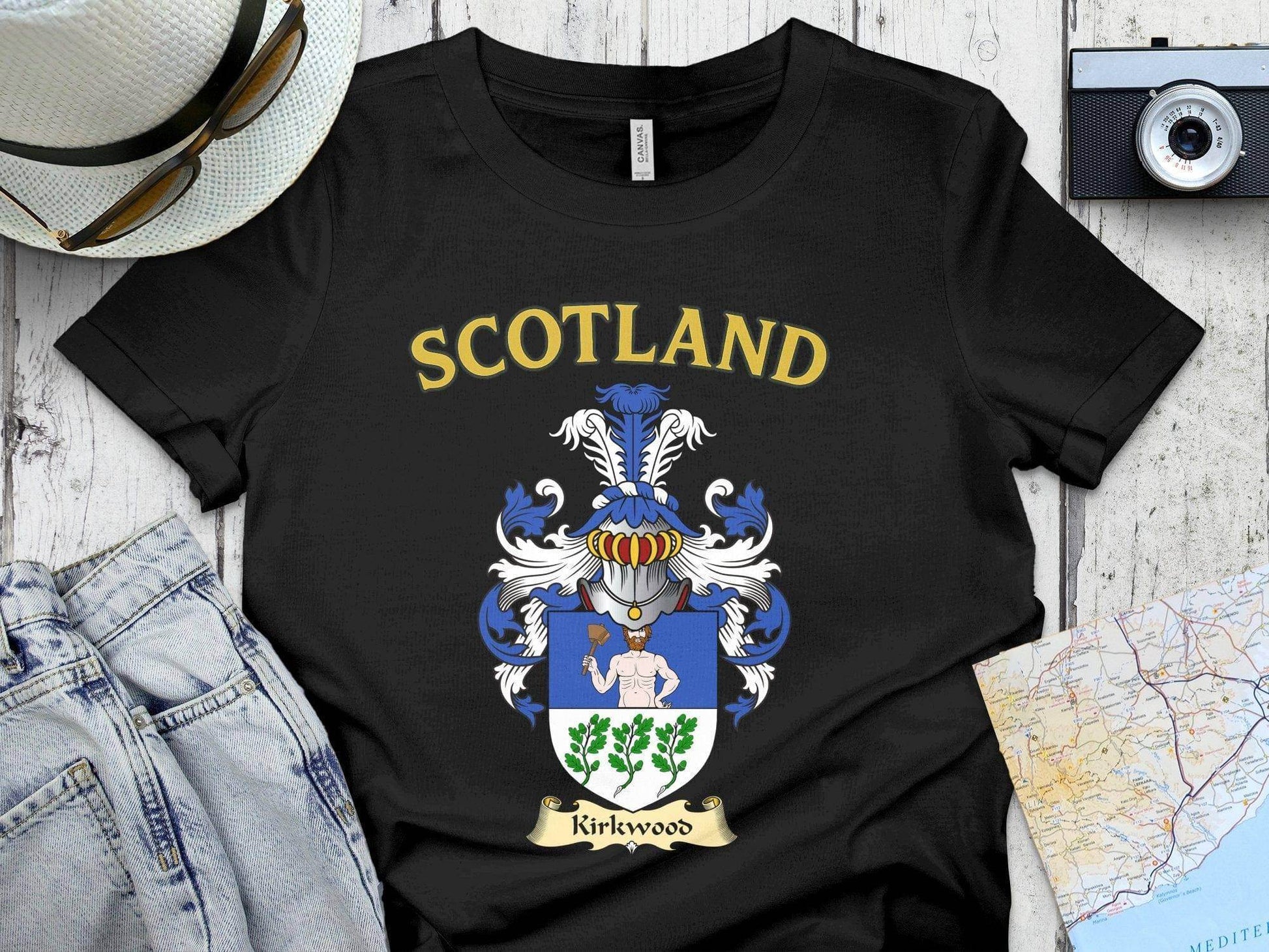 Scotland Kirkwood Family Crest Design Shirt product