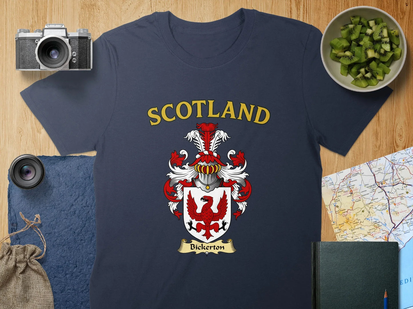 Scotland Bickerton Family Crest Emblem T-Shirt product