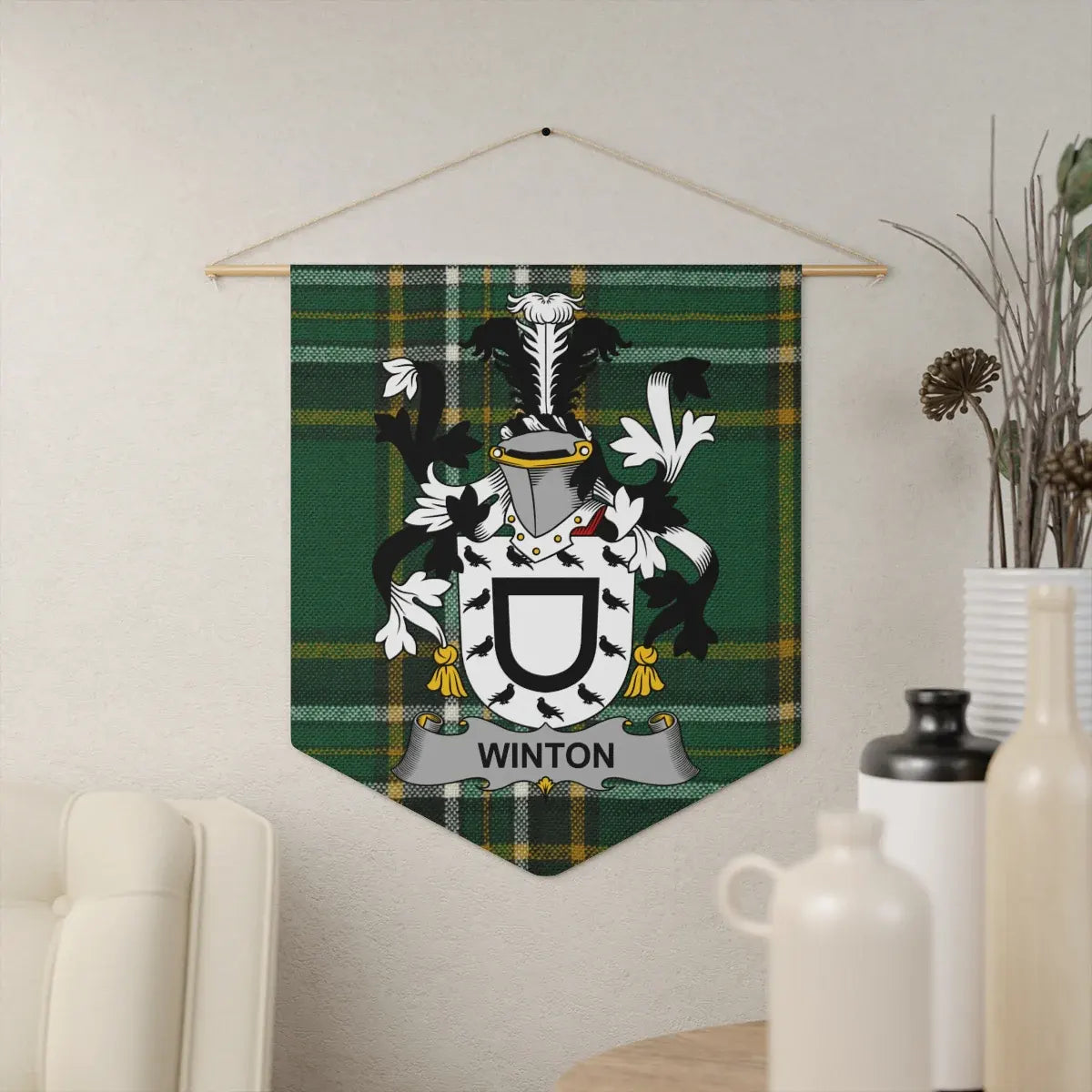 Personalized Winton Family Crest Wall Banner product